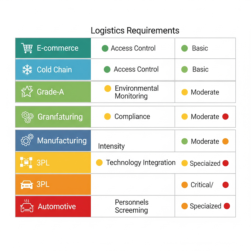 Segment Security Requirements Matrix